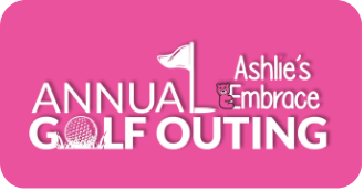 Annual Golf Outing logo with golf flag and golf ball; an opportunity for partnership