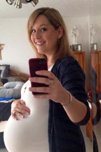 Erin Maroon during her 2015 pregnancy with Ashlie Cathren.