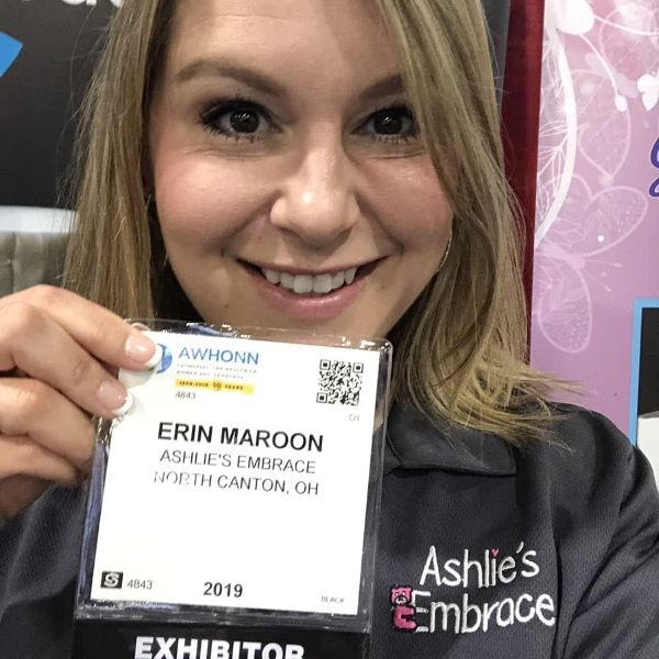 Ashlie's Embrace founder Erin Maroon attends the national AWHONN conference to advocate for the use of bereavement cooling devices after stillbirth or infant loss.